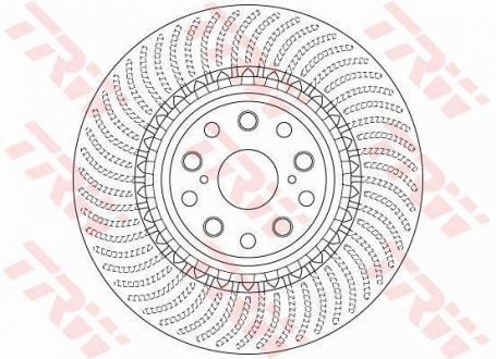 Диск тормозной TRW DF6488S