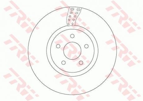 Гальмівний диск TRW DF6662S