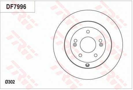 Диск гальмівний TRW DF7996