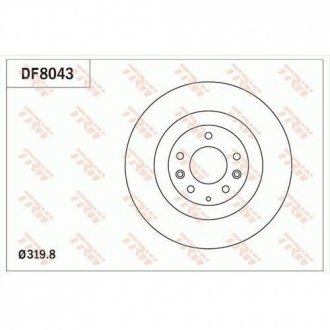 Диск тормозной TRW DF8043