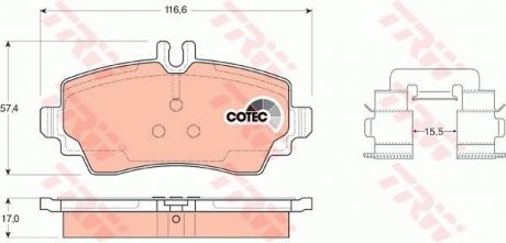 Гальмівні колодки TRW GDB1292