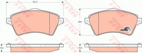 Гальмівні колодки TRW GDB1473