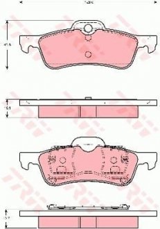 Гальмівні колодки дискові MINI Mini Cooper/Mini One TRW GDB1477