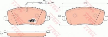 Гальмівні колодки TRW GDB1503