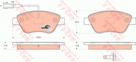 Гальмівні колодки TRW GDB1590