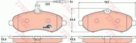 Гальмівні колодки TRW GDB1718