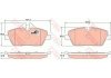 Комплект гальмівних колодок до дискових гальм TRW GDB1729 (фото 2)