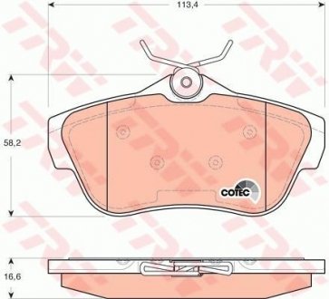 Колодки тормозные TRW GDB1740