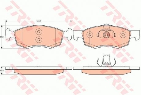 Колодки тормозные TRW GDB1749 (фото 1)