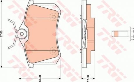 Гальмівні колодки TRW GDB1813