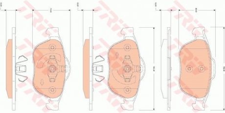 Гальмівні колодки, дискові TRW GDB1823 (фото 1)