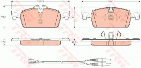 Колодки тормозные TRW GDB1929