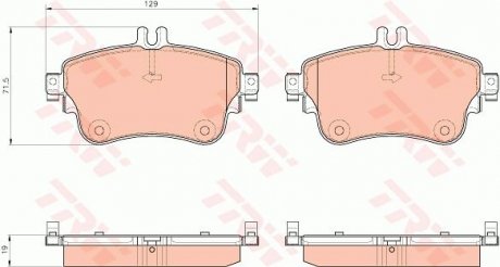 Колодки тормозные TRW GDB1933