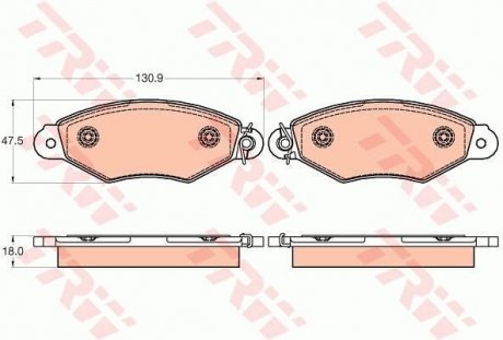 Колодки тормозные TRW GDB2024