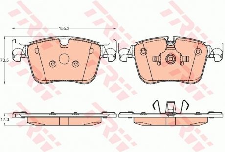 Колодки тормозные TRW GDB2035 (фото 1)