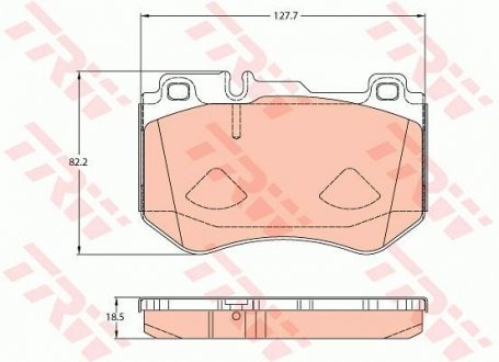 Гальмівні колодки MERCEDES C (W205) "F "14>> BREMBO TRW GDB2078