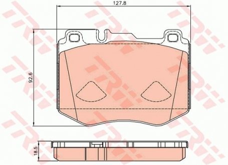 Колодки тормозные дисковые передние Mercedes C W205 / E W213 / GLC X253 TRW GDB2081 (фото 1)