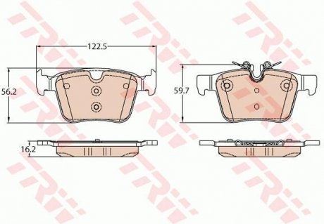 Колодки тормозные TRW GDB2110