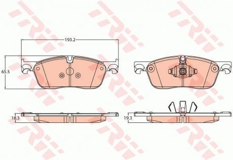 Гальмівні колодки TRW GDB2119