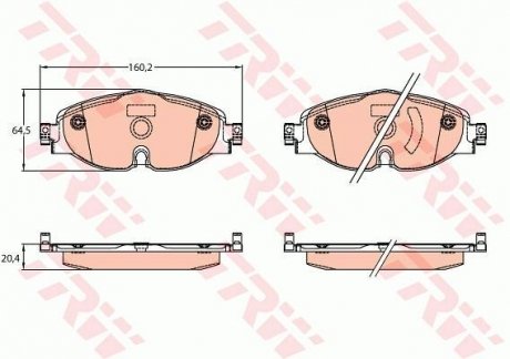 Колодки тормозные TRW GDB2143