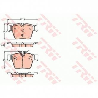 Колодки тормозные TRW GDB2154