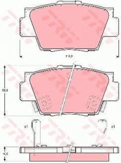 Гальмівні колодки TRW GDB3039