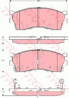 Гальмівні колодки, дискові TRW GDB3285