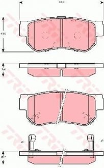 Колодки тормозные TRW GDB3298