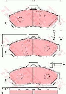 Колодки тормозные TRW GDB3353 (фото 1)