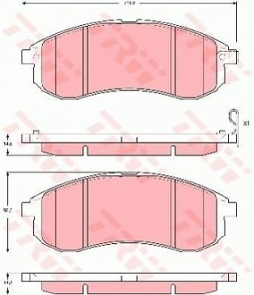 Гальмівні колодки TRW GDB3380