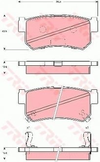 Гальмівні колодки TRW GDB3382