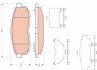 Комплект гальмівних колодок, дискове гальмо TRW GDB3406 (фото 1)