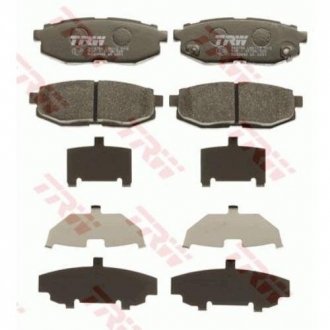 Колодки тормозные дисковые задние Subaru Tribeca 05-/Forester 12-/Legacy 3.0 03- TRW GDB3442