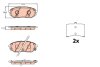 Комплект тормозных колодок для дисковых тормозов. TRW GDB3638 (фото 1)