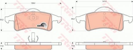 Колодки тормозные TRW GDB4127