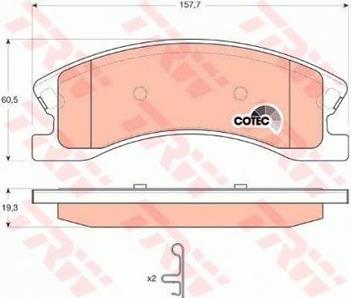 Гальмівні колодки TRW GDB4133