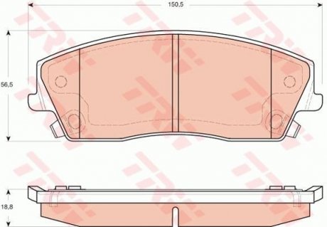 Гальмівні колодки TRW GDB4140