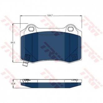 Комплект тормозных колодок TRW GDB4171BTE