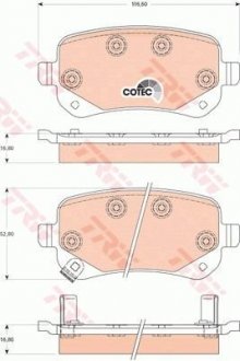 Гальмівні колодки, дискові TRW GDB4176