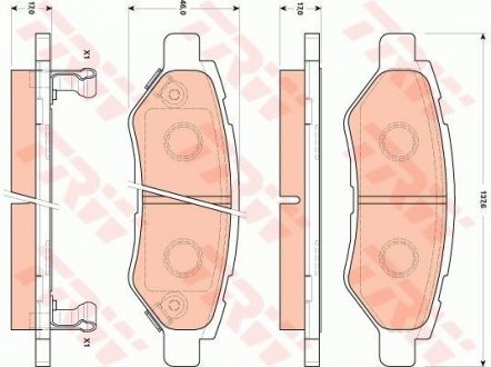 Гальмівні колодки TRW GDB4602