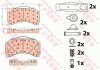 Комплект гальмівних колодок, дискове гальмо TRW GDB5110 (фото 2)