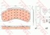 Комплект гальмівних колодок, дискове гальмо TRW GDB5111 (фото 2)