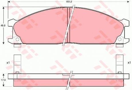 Гальмівні колодки TRW GDB766