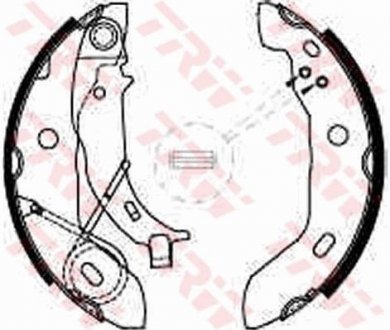 Колодки тормозные барабанные TRW GS8627