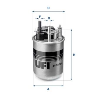 Топливный фильтр UFI 24.080.01