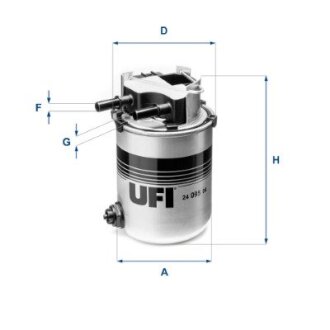 Фільтр паливний UFI 24.095.04