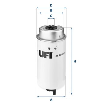 ФИЛЬТР ТОПЛИВНЫЙ UFI 24.455.00