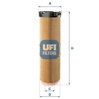 Фильтр воздушный UFI 27.B12.00