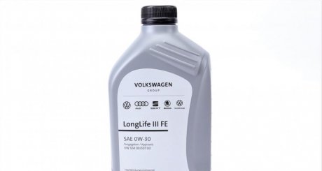 Олива моторна LongLife III FE 0W-30, 1л. 50400/50700 VAG GS55545M2