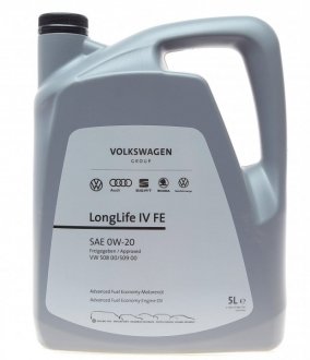 Олива моторна LongLife IV FE 0W-20, 5л. 50800/50900 VAG GS60577M4